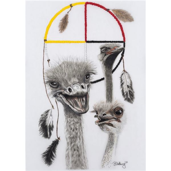 The title of piece is called "The Ostrich Effect"