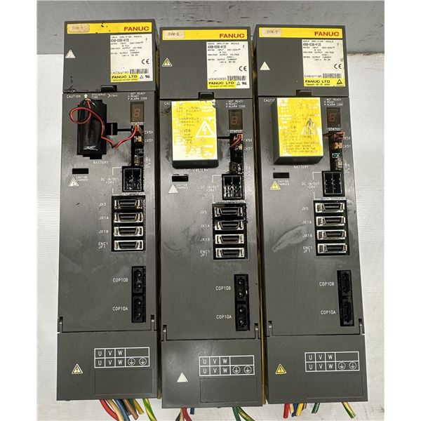 (3) Fanuc #A06B-6096-H106 Servo Amplifiers