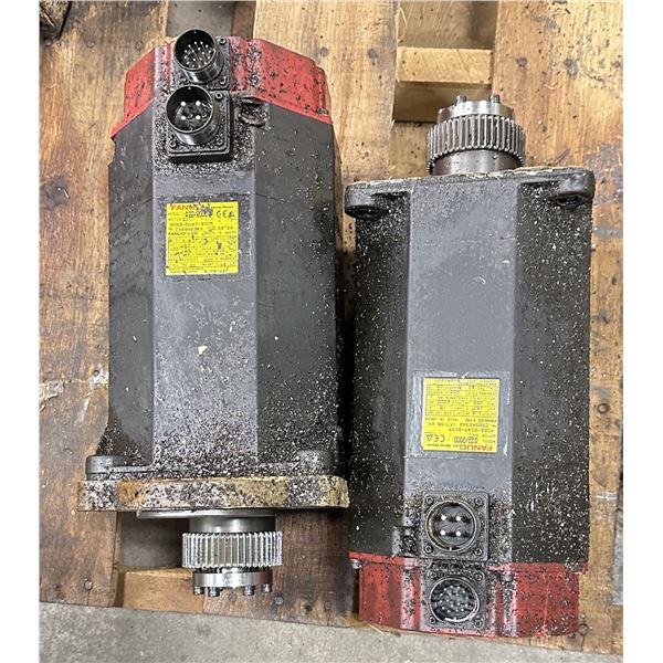 (2) Fanuc #A06B-0147-B075 AC Servo Motors