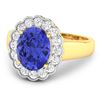 Image 2 : 14KT Yellow Gold 2.21ctw Tanzanite and Diamond Ring