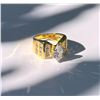 Image 1 : Stunning 14 Kt Gold Plated Simulated Diamond Ring