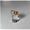Image 3 : Stunning 14 Kt Gold Plated Simulated Diamond Ring