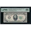 1934D $20 New York FRN PMG 66EPQ