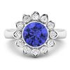 Image 3 : 14KT White Gold 2.02ctw Tanzanite and Diamond Ring