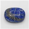 Huge Certified 1335 Ct Blue Lapis Carved Flower