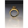 Image 5 : 14KT Gold Plated Marquis Cut Lab Simulated Diamond Ring