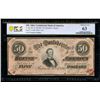 Image 1 : 1864 $50 T-66 Confederate PCGS 63