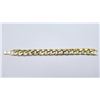 Image 1 : Strong 63.7 Gram 14 Kt  Gold Plate Curb Link Bracelet