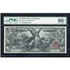 Image 1 : 1896 $5 Educational Silver Certificate PMG 66EPQ