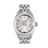 Image 1 : Rolex Ladies Stainless Steel 14K Fluted Bezel Date Watch