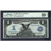 1899 $1 Black Eagle Silver Certificate PMG 30EPQ