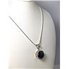 Image 2 : Huge Rare 19.5 Ct Lab Simulated Black Diamond 14 K Gold Plate Pendant