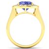 Image 4 : 14KT Yellow Gold 3.43ct Tanzanite and Diamond Ring