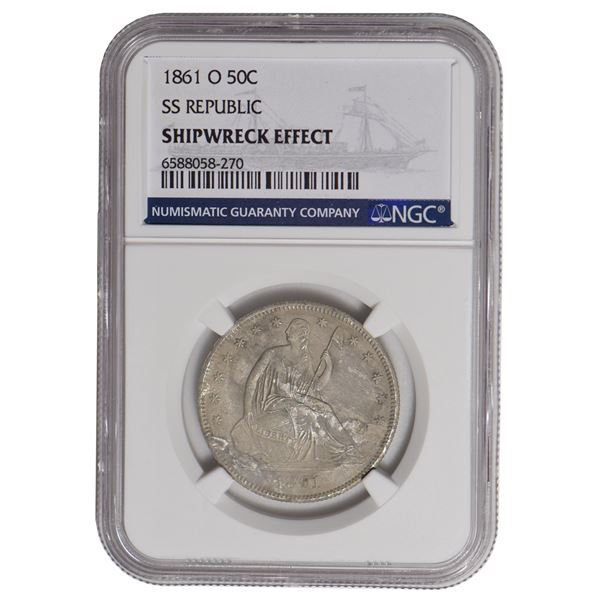 1861-O Liberty Seated Half Dollar NGC