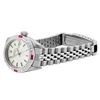 Image 4 : Rolex Ladies Stainless Steel Ruby And Diamond Bezel Date Watch