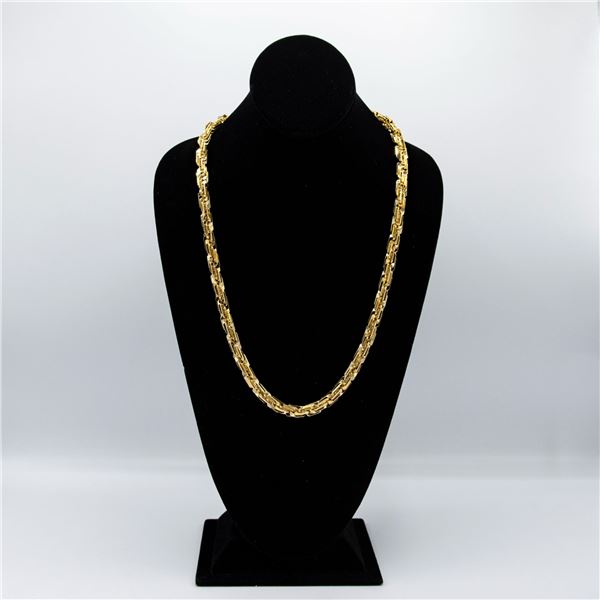 Huge 96.9 Gram 14 Kt Gold Plated Rope Chain