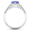 Image 4 : 14KT White Gold 2.21ctw Tanzanite and Diamond Ring