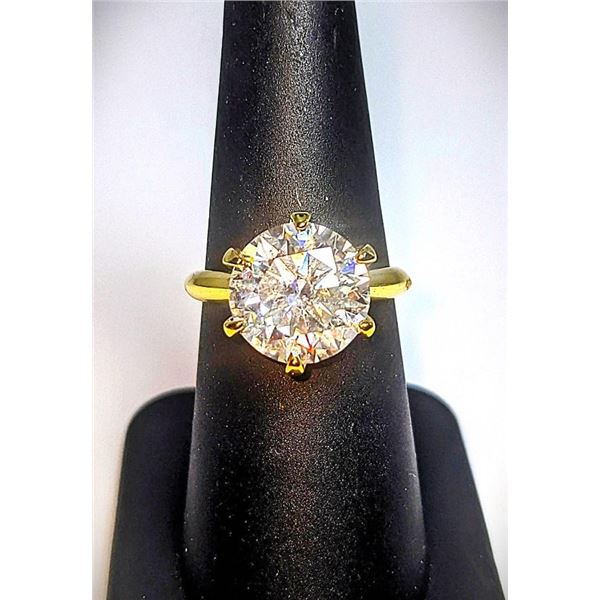 Ladies Sparkling 5 Ct White Simulated Lab Diamond  Ring