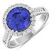 14KT White Gold 2.57ctw Tanzanite and Diamond Ring