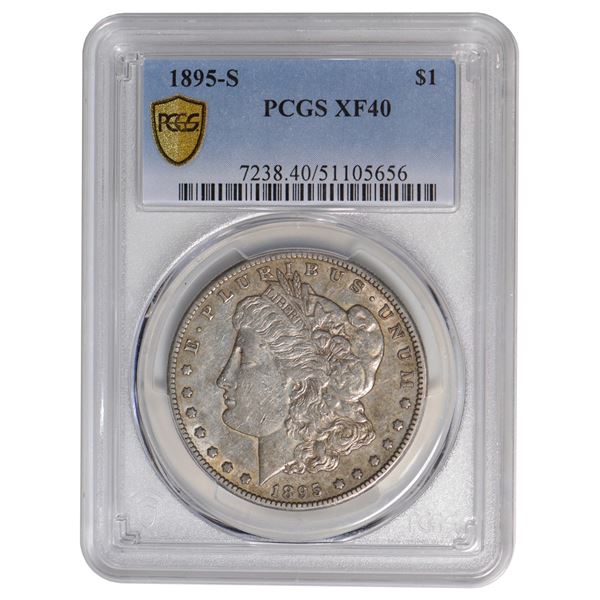 1895-S $1 Morgan Silver Dollar PCGS XF40