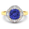 Image 3 : 14KT Yellow Gold 1.99ctw Tanzanite and Diamond Ring