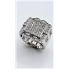 Image 2 : Men's 14 Kt White Gold Plate 5.75 Cttw. Lab Simulated Diamond Ring.