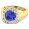 Image 3 : 14KT Yellow Gold 1.99ct Tanzanite and Diamond Ring