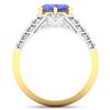 Image 4 : 14KT Yellow Gold 2.21ctw Tanzanite and Diamond Ring