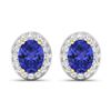 Image 1 : 14KT Yellow Gold 2.18ctw Tanzanite and Diamond Earrings