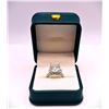 Sparkling 5.75 Ct 14 Kt White Gold Plated Engagement Ring