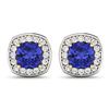 14KT Yellow Gold 1.64ctw Tanzanite and Diamond Earrings