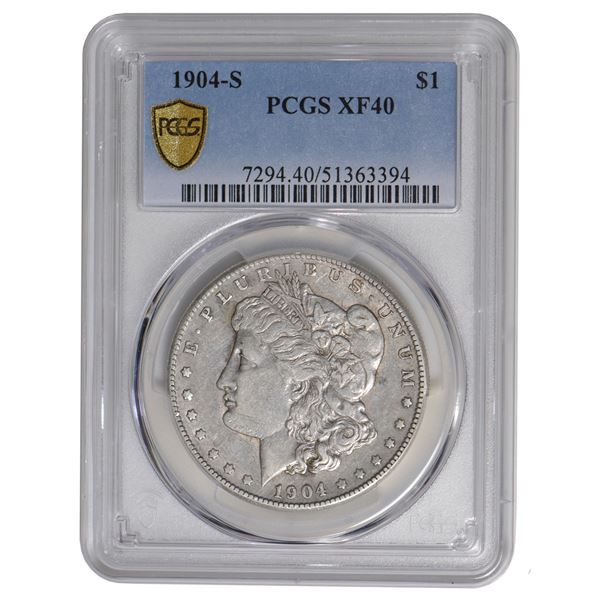 1904-S $1 Morgan Silver Dollar PCGS XF40
