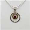 Image 1 : Outstanding 1 Ct Sterling Silver Ruby Pendant