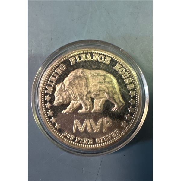 1 oz .999 Silver Bull & Bear MVP Round