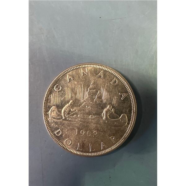 1962 Canadian Silver Dollar Voyageur Coin