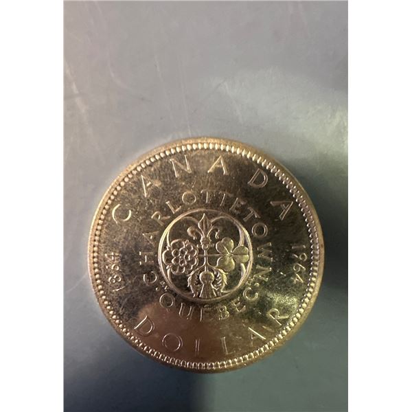 1964 Canadian Charlottetown Silver Dollar