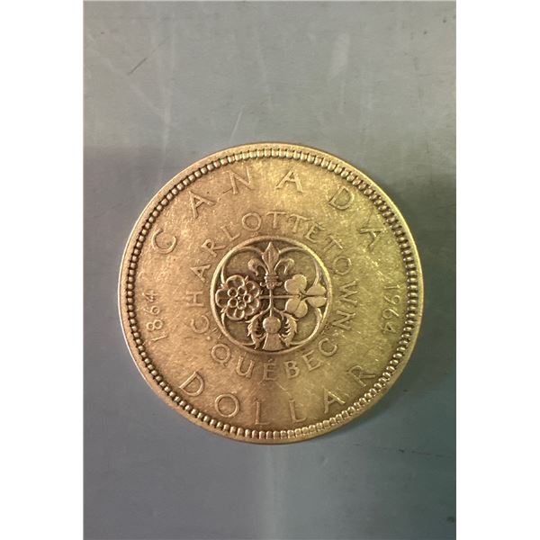 1964 Canadian Confederation Silver Dollar