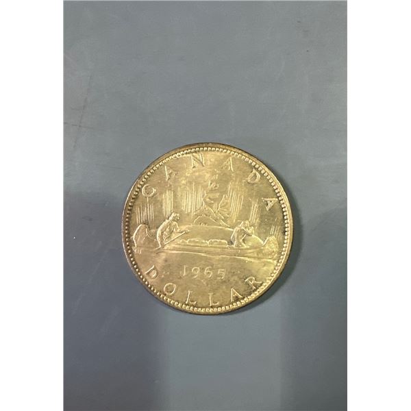1965 SMB B Silver Dollar EF Canada Coin