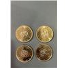 Image 1 : Lot of 4 - 1964 Canadian Silver Dollars