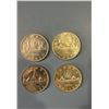 Image 1 : Lot of 4 - 1964 Canada Silver Dollar AU-MS