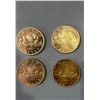 Image 1 : Lot of 4 - 1963 Canada Silver Dollar AU +