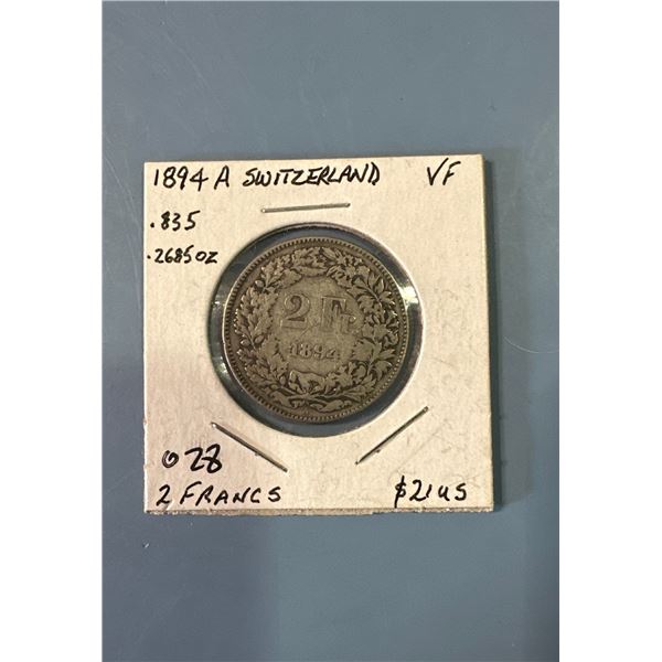 1894 A Switzerland VF