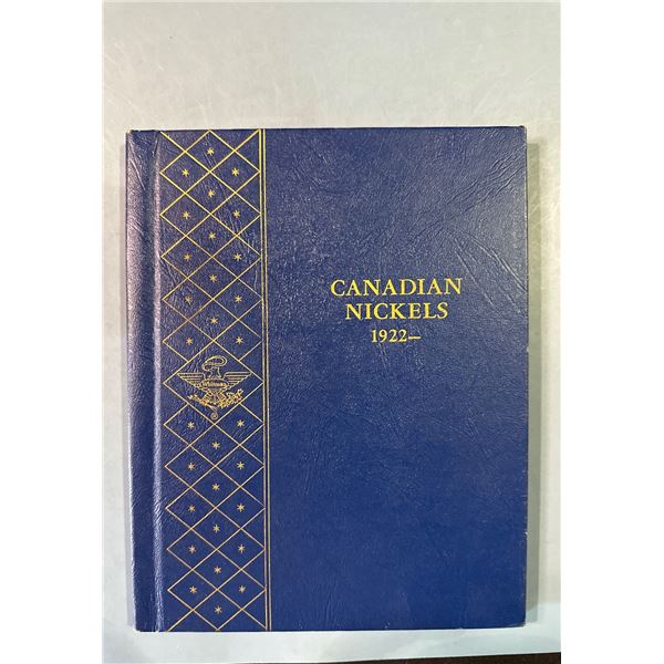 Canadian nickels 1922 - 1966 book