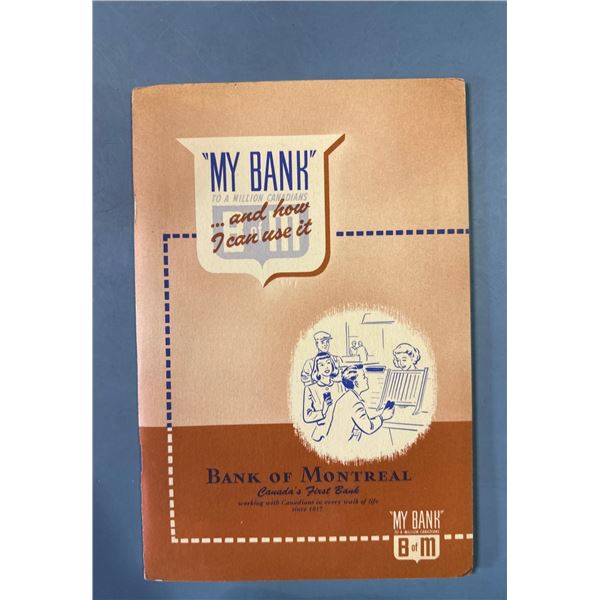 1963 Bank of Montreal My Bank savings book x2