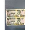 Image 1 : Bank of Bahamas $1 Lot of 2 banknotes