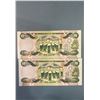 Image 2 : Bank of Bahamas $1 Lot of 2 banknotes