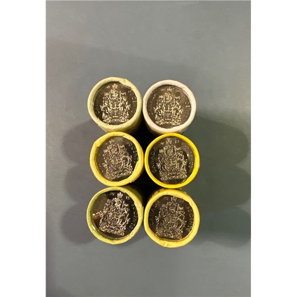 RCM Lot of 6 rolls half dollars