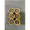 Image 1 : RCM Lot of 6 rolls half dollars