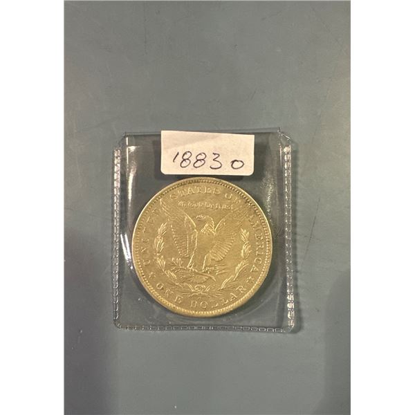 1883 O Morgan silver dollar