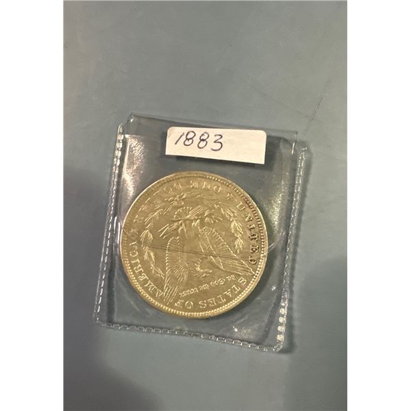 1883 Morgan silver dollar